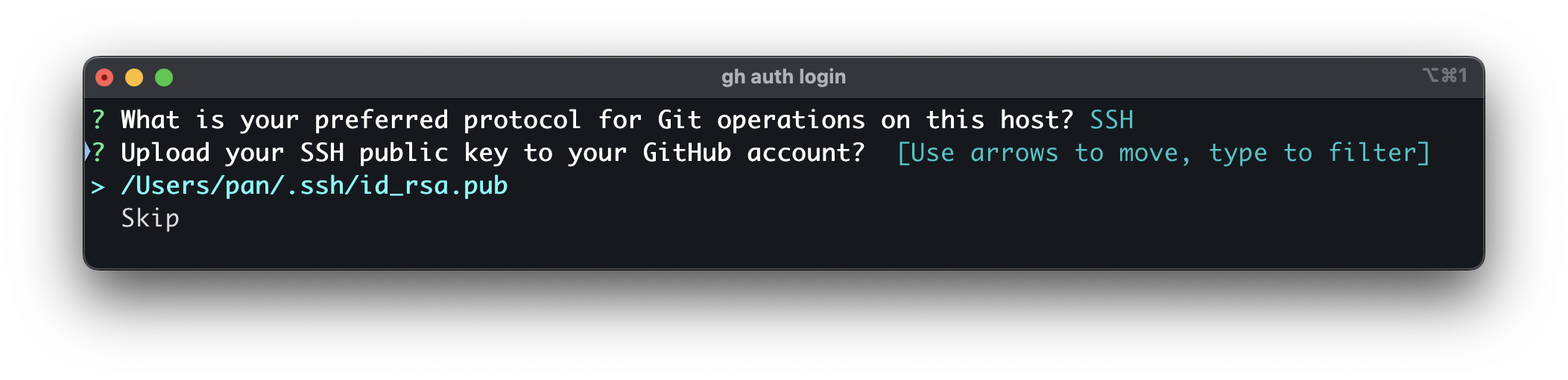 auth login 3
