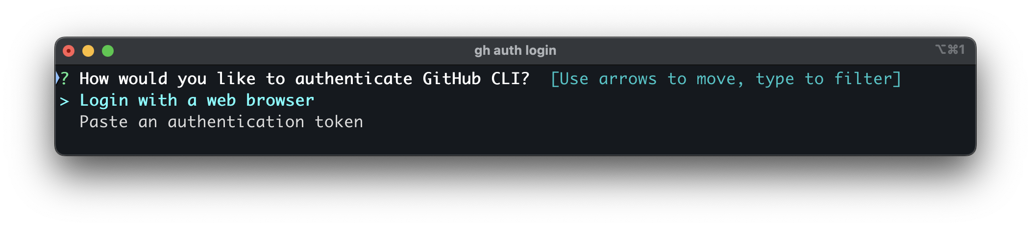 auth login 5